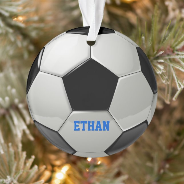 Personalised Soccer Ball Ornament (Tree)