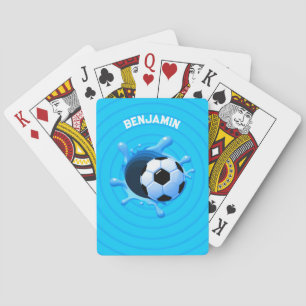 Personalised Soccer Ball Playing Cards
