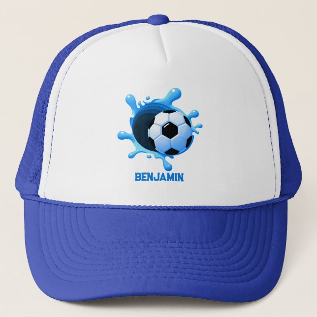 Personalised Soccer Ball Trucker Hat (Front)
