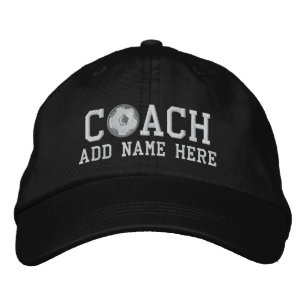 Personalised Soccer Coach Cap