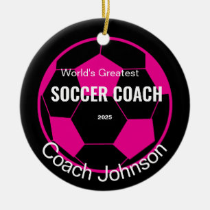 Personalised Soccer Coach Ornament