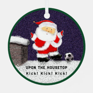 Personalised Soccer Collectable 2023 Metal Tree Decoration