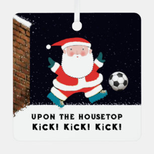 Personalised Soccer Collectable Metal Tree Decoration