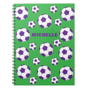 Personalised Soccer Field Notebook