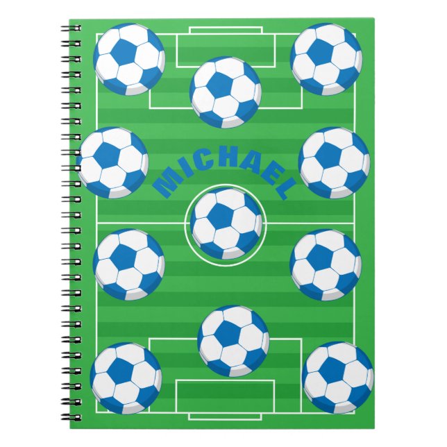 Personalised Soccer Field Notebook (Front)