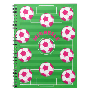 Personalised Soccer Field Notebook