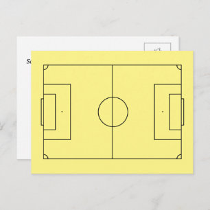 Personalised Soccer Field Postcard