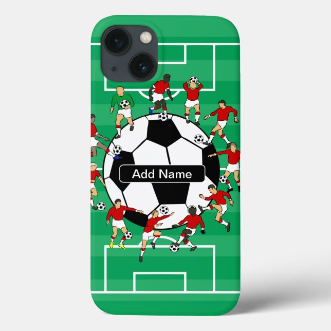 Personalised Soccer football Case-Mate iPhone Case (Back)
