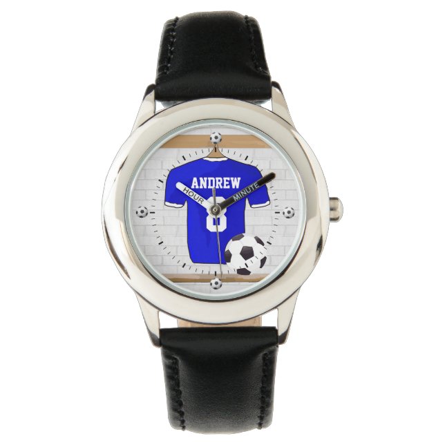 Personalised soccer football jersey watch (Front)