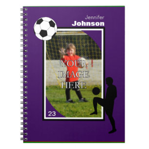 Personalised Soccer/Football Notepad Notebook