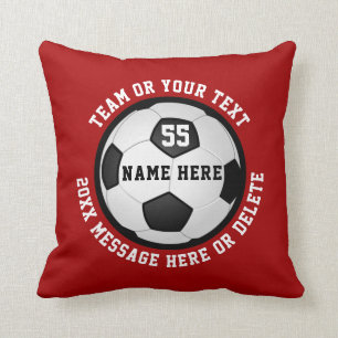 Personalised Soccer Gifts for High School Seniors Cushion