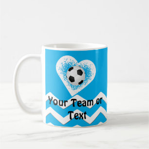 Personalised Soccer Gifts for Players Your Text Coffee Mug