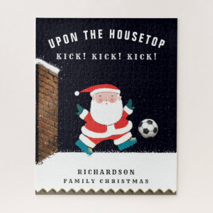 Personalised Soccer Holiday Gifts Jigsaw Puzzle