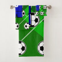 Personalised Soccer Jersey Blue with White