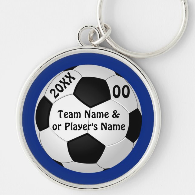 Personalised Soccer Keychains YOUR Colours and (Front)