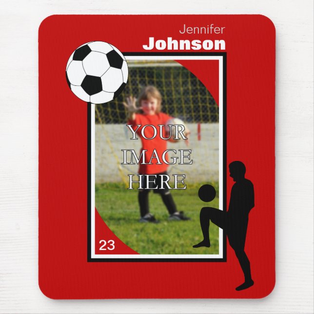 Personalised Soccer Mouse Pad (Front)