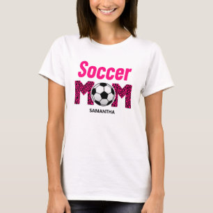 Personalised Soccer Mum Custom Name T-Shirt