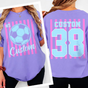 Personalised Soccer Name & Number front and back T-Shirt