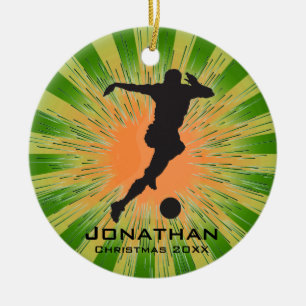 Personalised Soccer Ornament