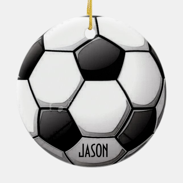 Personalised Soccer Ornament (Back)