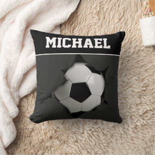 Personalised Soccer Player Ball Name Sports Cushion