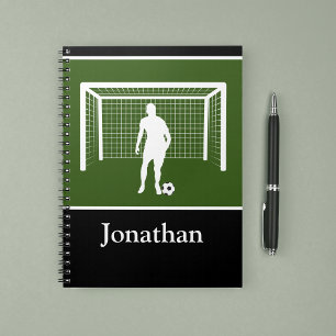 Personalised Soccer Player Coach Goalie Athletic Notebook