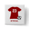 Personalised Soccer Shirt With Ball Badge Name Tag