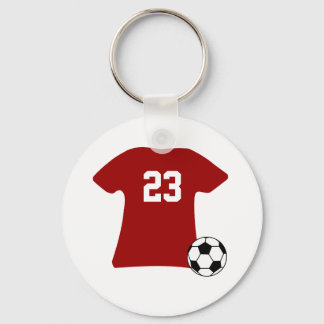 Personalised Soccer Shirt With Ball Keychain