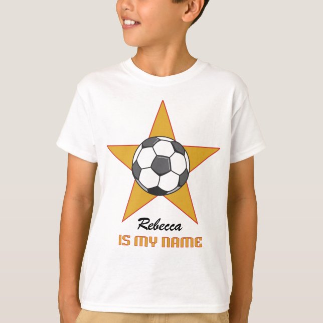 Personalised Soccer Star T-Shirt (Front)