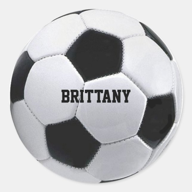 Personalised Soccer Stickers (Front)