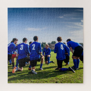 Personalised Soccer Team Photo  Jigsaw Puzzle