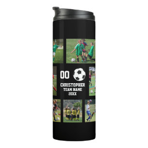 Personalised Soccer Thermal Tumbler