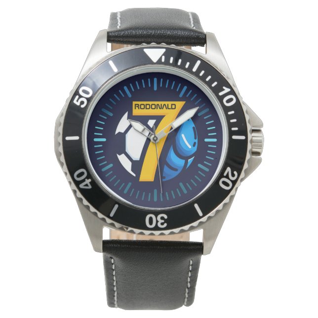Personalised Soccer Watch, Soccer 7 Watch (Front)