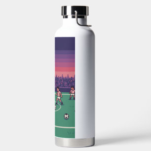Personalised Soccer Water Bottle   Custom Name