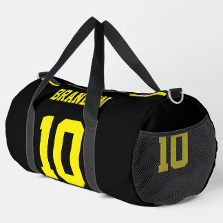 Personalised Soccer Yellow Modern Printed Backpack
