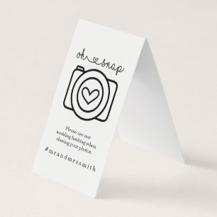 Personalised Social Media Hashtah Sign - Wedding