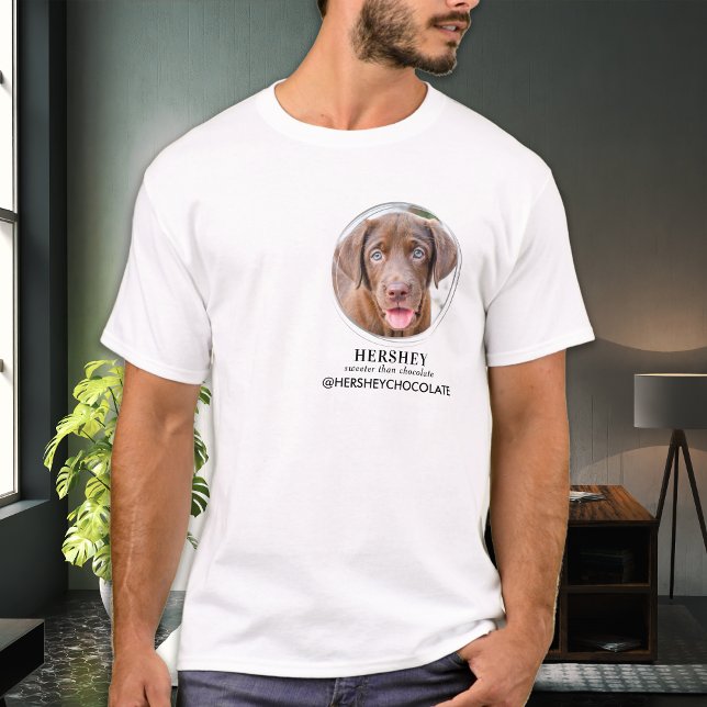 Personalised Social Media Insta Famous Pet Photo T-Shirt (Creator Uploaded)