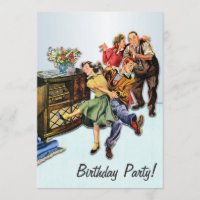 Personalised Sock Hop Birthday Party Retro