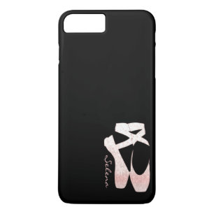 Personalised Soft Gradient Pink Ballet Shoes iPhone 8 Plus/7 Plus Case