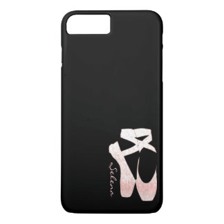 Personalised Soft Gradient Pink Ballet Shoes iPhone 8 Plus/7 Plus Case