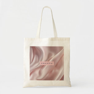 Personalised Soft Pastel Satin Elegance Tote Bag