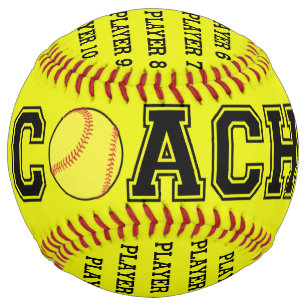 Personalised softball coach ball - 2019 season