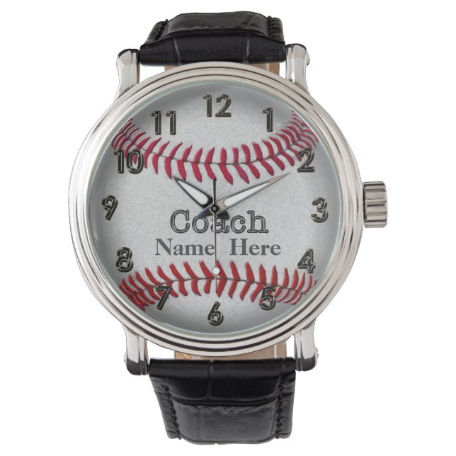 Personalised Softball Coaches Watch with NAME (Front)