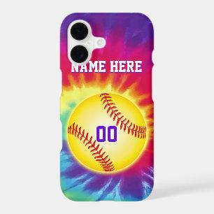 Personalised Softball iPhone Cases with Your TEXT