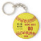 Personalised Softball Keychains Your Text and Logo