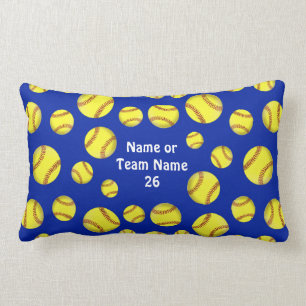 Personalised Softball Lumbar Pillow in Your