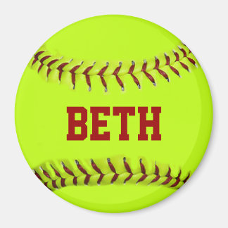 Personalised Softball Magnet