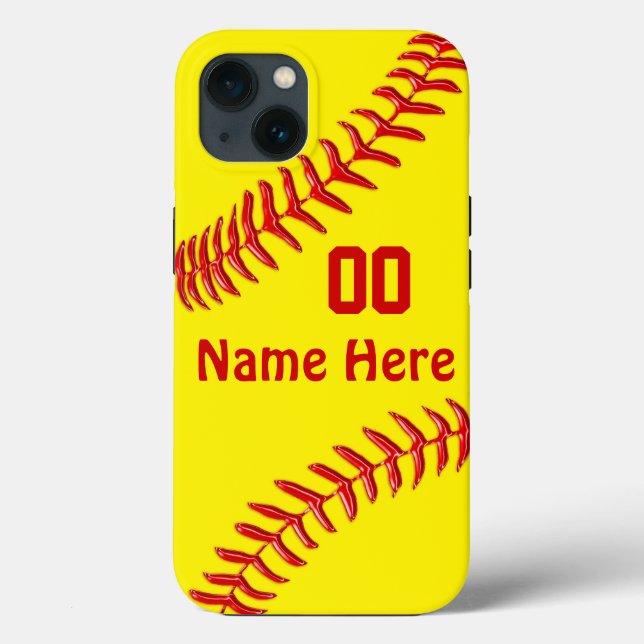 Personalised, Softball Phone Cases, NEWEST - OLDER Case-Mate iPhone Case (Back)