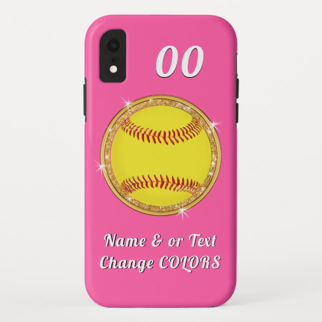Personalised Softball Phone Cases, Older to Newest Case-Mate iPhone Case (Back)