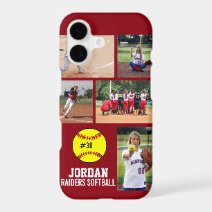 Personalised Softball Photo Collage Name Team